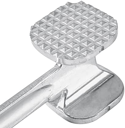 Meat Tenderizer, Aluminium Metal Hammer with Comfortable Handle for Pounding and Tenderizing Beef, Chicken, Pork, Steak, Ideal for Kitchen Use