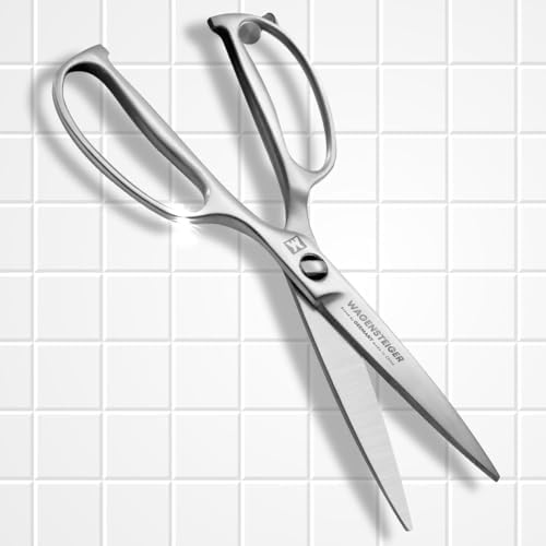 WAGENSTEIGER Kitchen & Outdoor Scissors, SUS403 Stainless Steel Multi-Function Shears with Herb Stripper, Detachable Blades, Ergonomic Handles, Ideal for Meat, Vegetables, Seafood (Food Scissors 1603)