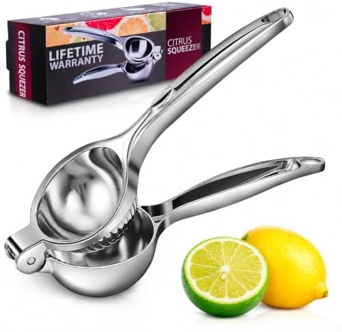 Metal Lemon Squeezer and Lime Squeezer, Handheld Citrus Juicer