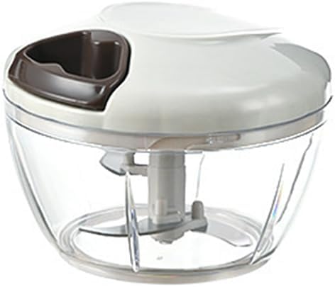 Manual Food Chopper Vegetable Processor, Portable Hand Pull String Garlic Mincer Onion Cutter for Veggies, Ginger, Fruits, Nuts Kitchen Cooking, Herbs, etc., 500ml, Kitchen Cooking Tool