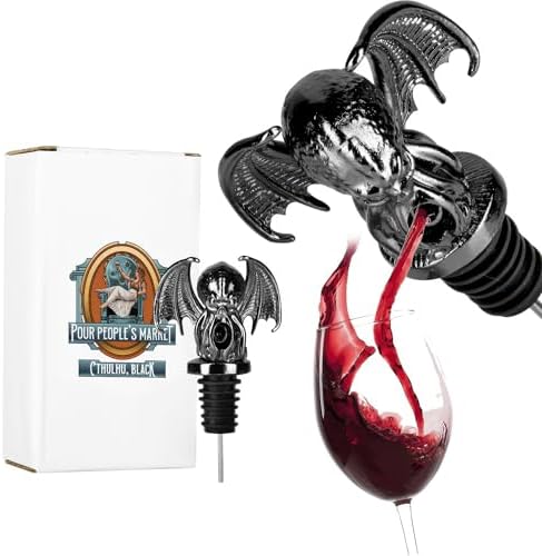 Pour People's Market Cthulhu Wine Aerator - Decanter Pour Spout - Halloween & Party Gift for Wine Lovers