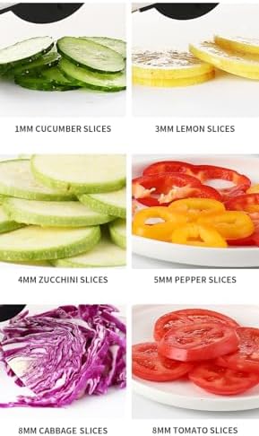GYH&GXR Mandoline Slicer with Adjustable Stainless Steel Blades for Kitchen, Vegetable Chopper for Potato, Tomato, Carrot, Fruit and Onion Cutter