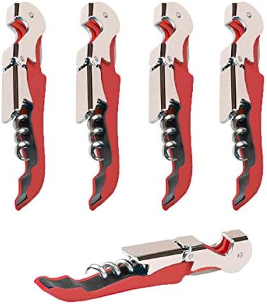 Professional Waiter Corkscrew Wine Openers Set(4PCS), Heavy Duty Stainless Steel Hinges Wine Key for Restaurant Waiters, Sommelier, Bartenders