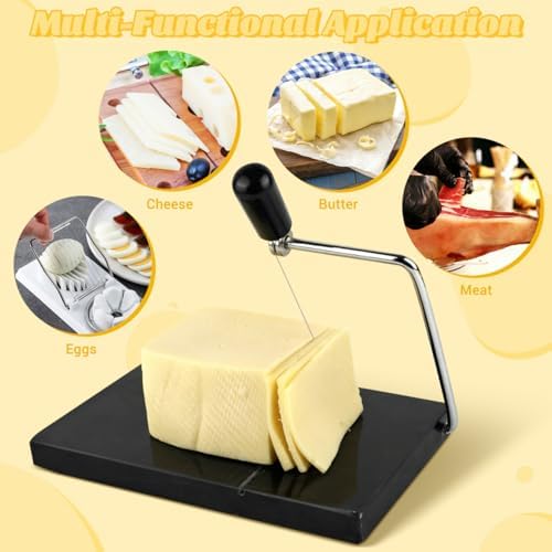 Luxshiny Cheese Cutter Wire Replacement 10 Pcs Cheese Slicer Wire Stainless Steel for Cutter 5.51 inch Cutting Wires for Ham Butter Kitchen Use