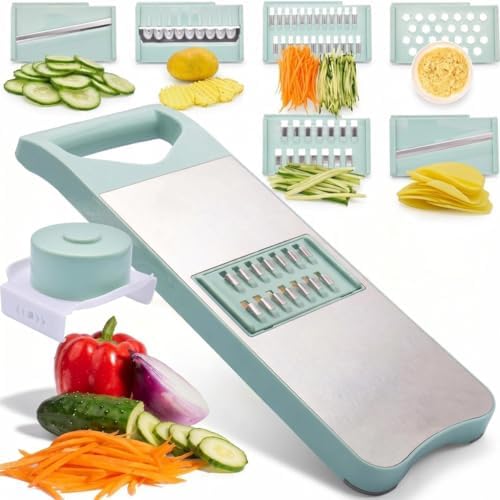 NACOLUS 6-Blade Mandoline Slicer for Kitchen,Handheld Vegetable Slicer