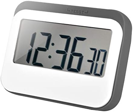 Jayron Digital Timer Alarm Clock Kitchen Timer Cooking Timer Countdown and Count up Large LED Display Magnetic Design Replaceable Battery for Kids and Elderly