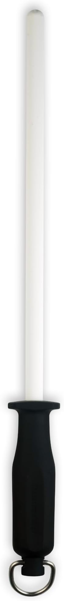 Messermeister 12” Ceramic Sharpening Rod - Knife Sharpener - Fine 1200 Grit - Ceramic Core, Large Sharpening Surface & Soft-Grip Handle