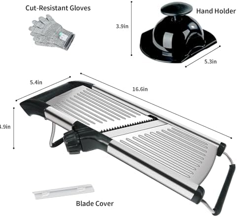 Mandoline Slicer for Kitchen, Mandolin and Julienne for Vegetables