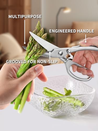 Heavy Duty Kitchen Scissors, Stainless Steel Ultra Sharp Shears