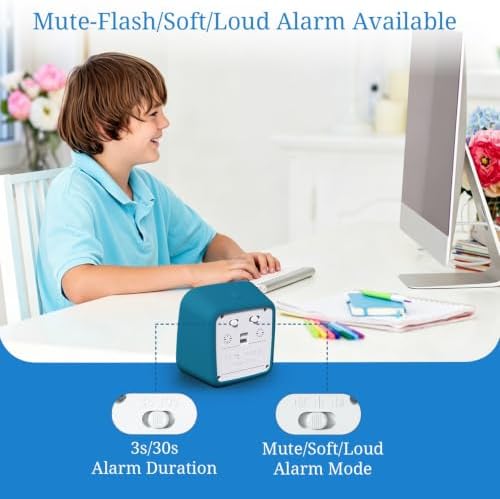 Visual Timer for Kids and Adult, 60-min Countdown Timer, DarkBlue