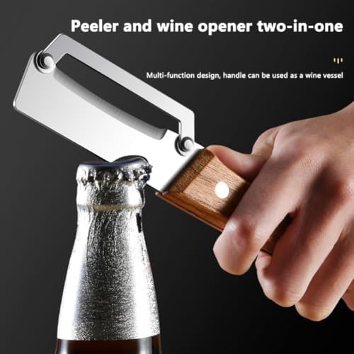 Zero Flex Wooden Peeler, 2-in-1 Multifunctional Vegetable Peeler, Wooden Handle Peeler, Zero Flex Wood Kitchen Tool for Fruit Potato (2 PCS)