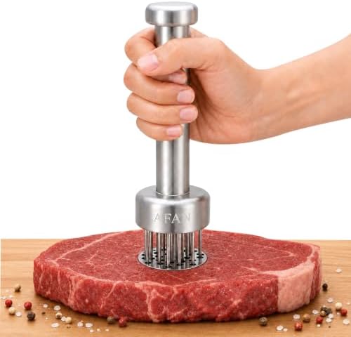 AFAN Stainless Steel Meat Tenderizer Tool with 21 Needles