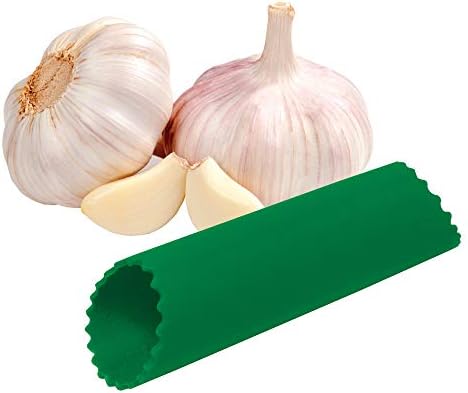 Fantes 43836 Silicone Garlic Peeler Tube, Green, The Italian Market Original Since 1906 5 x 1.5-inches