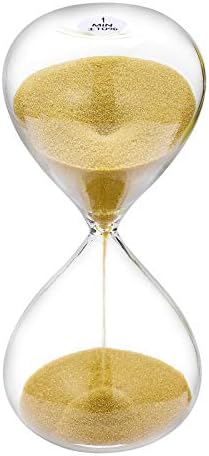 SuLiao Timer 1 Minute Hourglass, Gold Sand Watch 1 Min, 5.1 Inch Sand Clock one Minute, Hour Glass Sandglass for Kids, Classroom, Home, Desk, Office Decoration