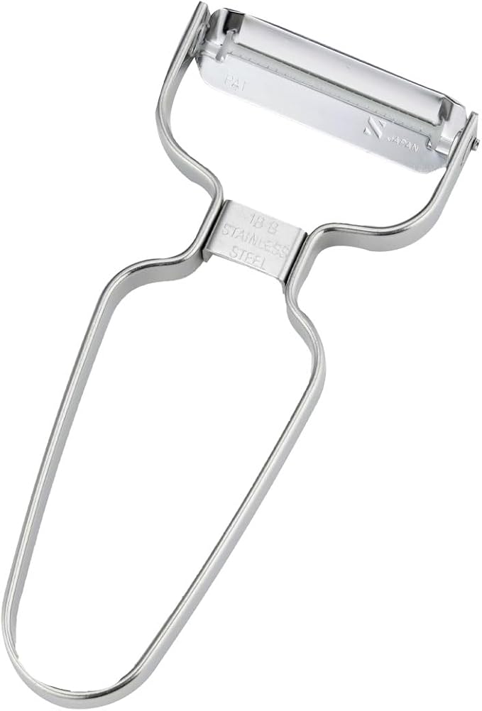 Shimomura 36264 Peeler, Peeler, Cut Cut Cut, Cut, 0.06 inch (1.6 mm) Wide, Ultra Fine Julienne, Time-Shortening, Radish Strip, Salad, Sashimi, Cucumber, Carrot, Daikon, Vegetable Cutter, Stainless