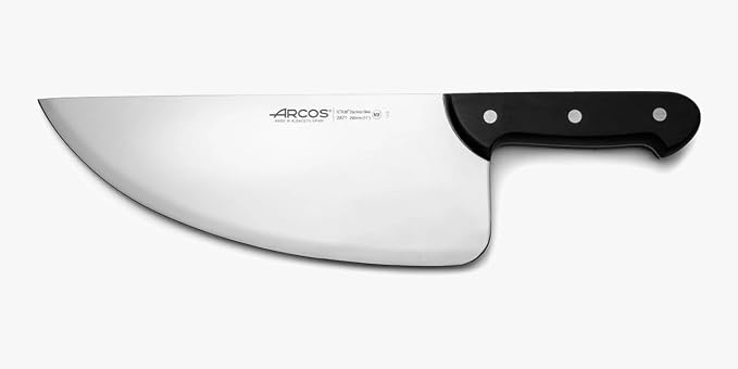 Arcos Fishmonger Knife 11 Inch Nitrum Stainless Steel. Ergonomic Polyoxymethylene POM Handle and 290 Blade.Flexible blade and a smooth edge. Series Universal. Color Black.