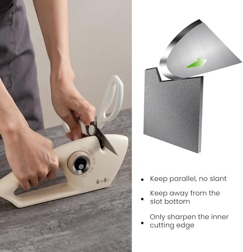 Knife Sharpener for Kitchen 5‑Stage Sharpener for Knives & Scissors