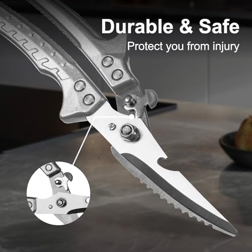 FrutPunch Spring-loaded Multi Kitchen Scissors for Food, Poultry Shears