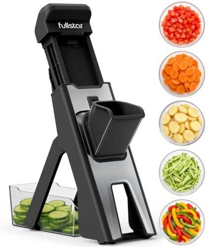Fullstar Safer Mandoline Slicer for Kitchen Adjustable Veggie & Food Slicer
