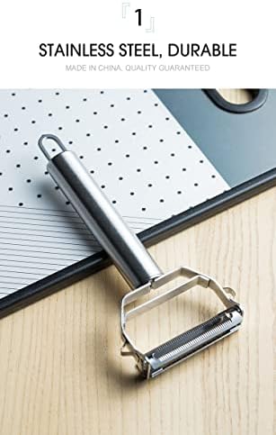 Stainless Steel Dual Blade Vegetable Peeler,Premium Potato Peelers for Kitchen, Grade Julienne Cutter, Slicer, Shredder, Scraper - Fruit, Potatoes, Carrot, Cucumber - Kitchen, Home Staple