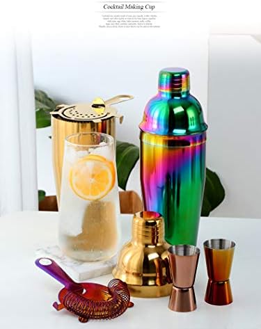 Buyerstar Bar Set 5-Piece Mixology Bartender Kit - Cocktail Shaker Set Bar Tool Set for Home and Professional Bartending - Martini Shaker and Drink Mixing Bar Tools - Cocktail Kit (NO.3)