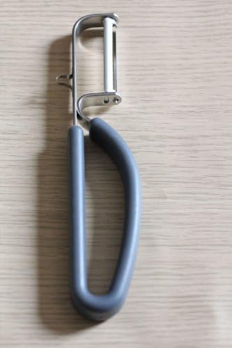 Silicone Non Slip Grip Ultra Sharp Stainless Steel Swiss Swivel Peeler For Fruits And Vegtables