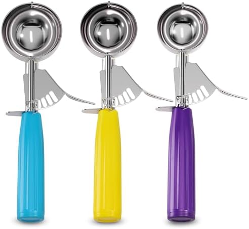 Cookie Scoops for Baking, Ice Cream Scoops with Trigger, Set of 3