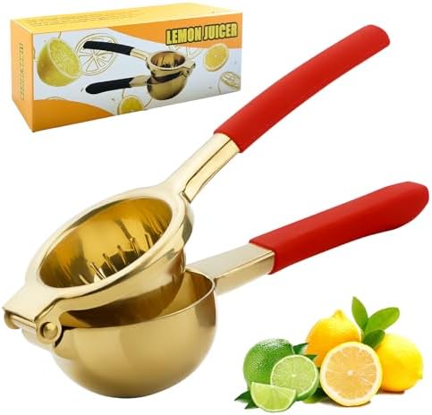 SHIKORI Lemon Squeezer,304 Stainless Steel Citrus Press Juicer