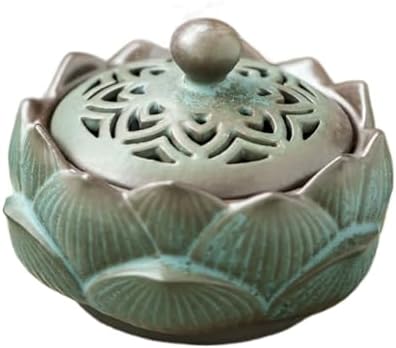 Flower Shape Garlic Keeper with Ventilated Lid Stylish Ceramic Garlic Holder, Garlic Jar for Organizing, Garlic Storage Container