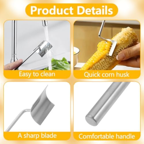 Corn Cob Stripper, Stainless Steel Corn Cob Peeler (1Pcs)