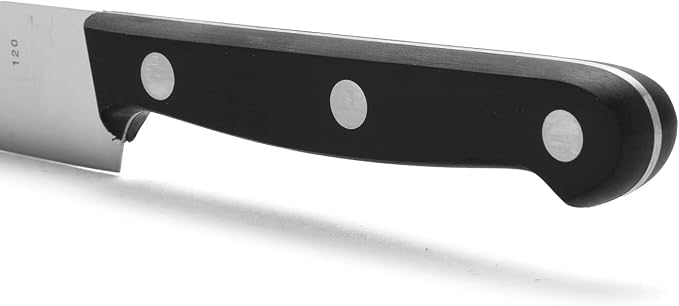 Arcos Chef Knife 5 Inch Stainless Steel. Cooking Knife to Cut and Peel Small Food. Ergonomic Polyoxymethylene Handle and 120mm Blade. Series Universal. Color Black