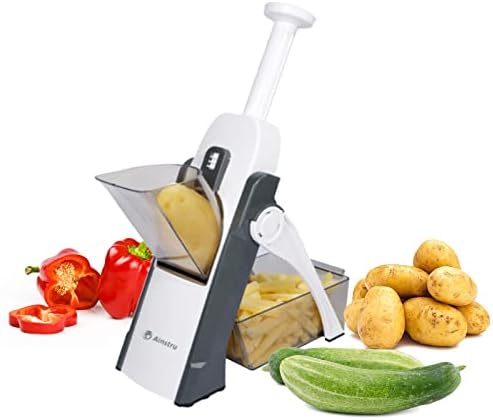 Vegetable Chopper Mandoline Slicer Adjustable Vegetable Cutter Safe Multi-purpose Food Vegetable Slicer for Kitchen (Gray)