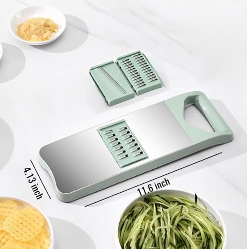 NACOLUS 3-Blade Mandoline Slicer, Stainless Steel Slicer Vegetable Cutter