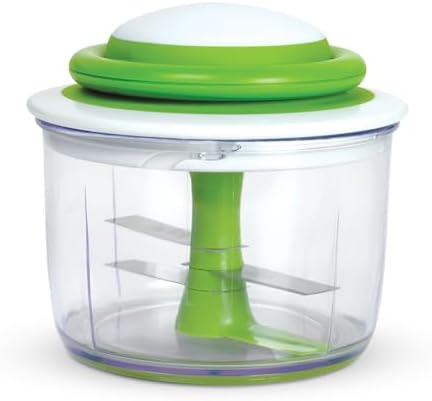 Chef'n VeggiChop Hand-Powered Food Chopper (Arugula), 5.5" x 5.5" x 5"