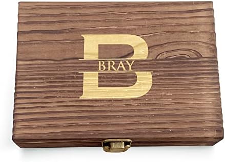 Personalized Whiskey Stones Set of 6 with Wooden Box, Engraved Whiskey Chilling Stones Set, Whiskey Stone Set for Him