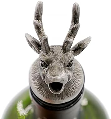 Animal Wine Aerator & Liquor Pourer for Bar,Home and Party Wine Pourer Aerator Festival Gift (Fawn Silver Gray)