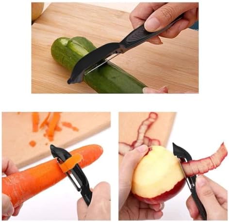 Premium Vegetable Peeler Set – Ultra Sharp Stainless Steel Blades with Non-Slip Ergonomic Handles for Easy Potato, Fruit & Veggie Peeling (2PCS)