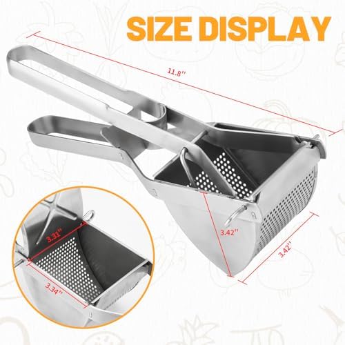 Potato Ricer, Heavy Duty Potato Masher and Ricer Kitchen Tool