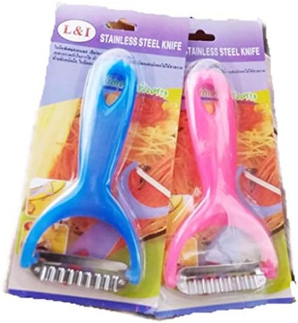 Thai Papaya Salad Peeler Slice Vegetable Fruit Stainless Steel Knives Som Tum Thai Food Kitchenware Set of 2 Pcs.