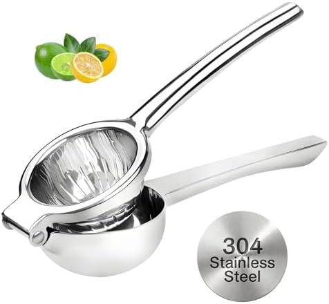 Lemon Squeezer, Stainless Steel Large Manual Citrus Press Juicer