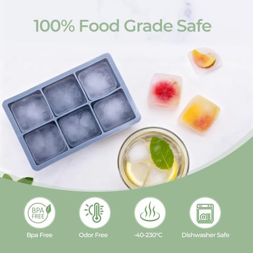 Large Silicone Ice Cube Trays(3 Pack)
