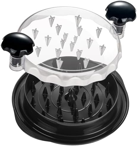 Chicken Shredder Kitchen Gadgets – UPGRADED Anti-Slip Base for maximum grip – Meat Chopper Chicken Shredder Tool – Dishwasher Safe Meat Shredder with Ergonomic Handles – Shredder for Chicken