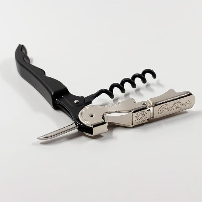 Pulltap’s Professional Double‑Hinged Waiter’s Corkscrew (Classic 500) – Luxury Sommelier‑Grade Wine Opener with Signature Pulltap’s Logo & Precision Foil Cutter