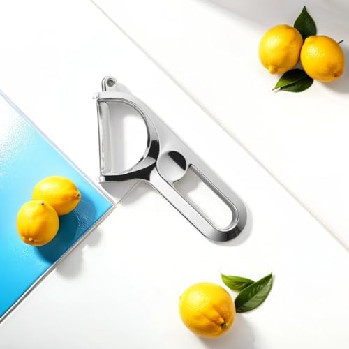 Stainless Steel Vegetable Peeler,Julienne Peeler,Ergonomic Handle U-shape Reduces Hand Fatigue,Potato Peeler,Easy Eye Removal,Perfect for Kitchen Essentials