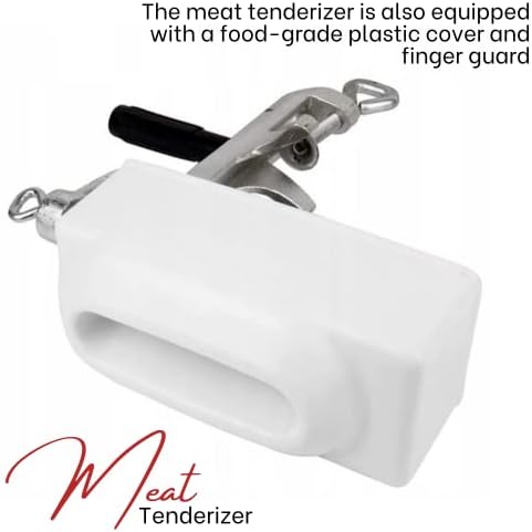 Heavy Duty Manual Meat Tenderizer – Cuber Tool Steak Flatten Tool Meat Tenderizer Commercial Tool Meat Grinder Attachment Clamp-on Tenderizer Rolling Meat Tenderizer Meat