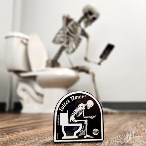 Katamco Toilet Timer (Skeleton Edition), Funny Gift for Men, Husband, Dad, Birthday, Christmas, Stocking Stuffer, Halloween, Retirement, Father's Day, As seen on Shark Tank.