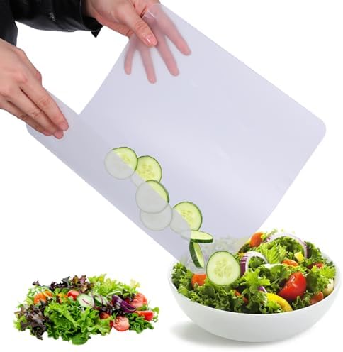 30 Pack Plastic Cutting Board Mats, Flexible Clear Cutting Mats, Kitchen Board Sheets Frosted Placemats BPA-Free, Non-Porous (17 x 11 In)