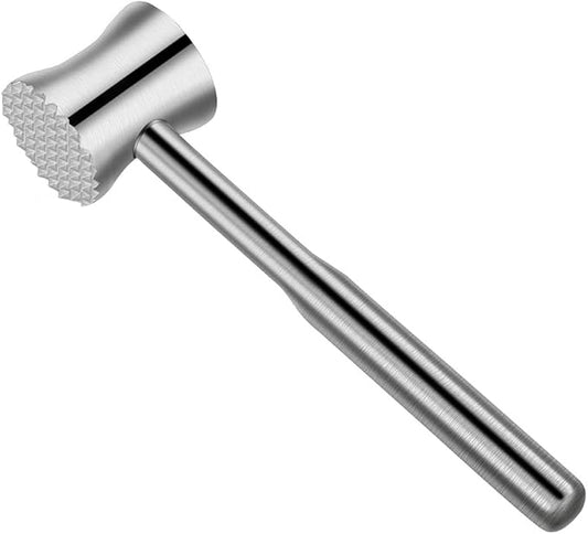 Kitchen Mallet,Meat Pounders,Meat mallet 304SS-Dual-Sided Meat Pounder Hammer for Tenderizing and Flattening Meat - Kitchen Essentials Meat Beater Tool with Comfort Grip Handle