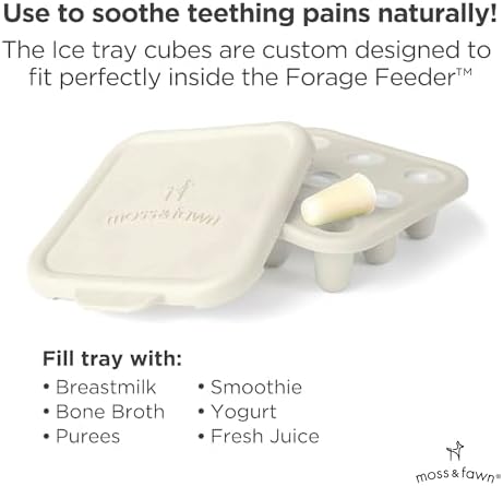 Moss and Fawn Ice Cube Tray - Breast Milk Popsicle Mold - Ecru