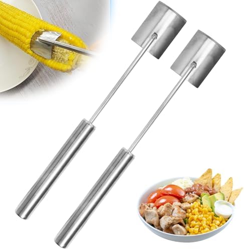 Corn Peeler For Corn On The Cob，Stainless Steel Corn Peeler, Corn on the Cob Remover, Fast and Safe, For Home Kitchens, Restaurants, Outdoor Dining (corn peeler-2PCS)